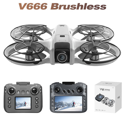 V666 Foldable Brushless Camera Drone with Optical Flow Hover