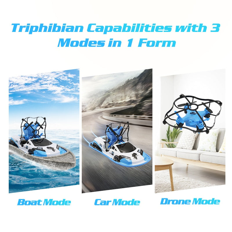 RC Boat Flying Air Boat Radio-Controlled Machine on the Control Panel Birthday Christmas Gifts Remote Control Toys for Kids