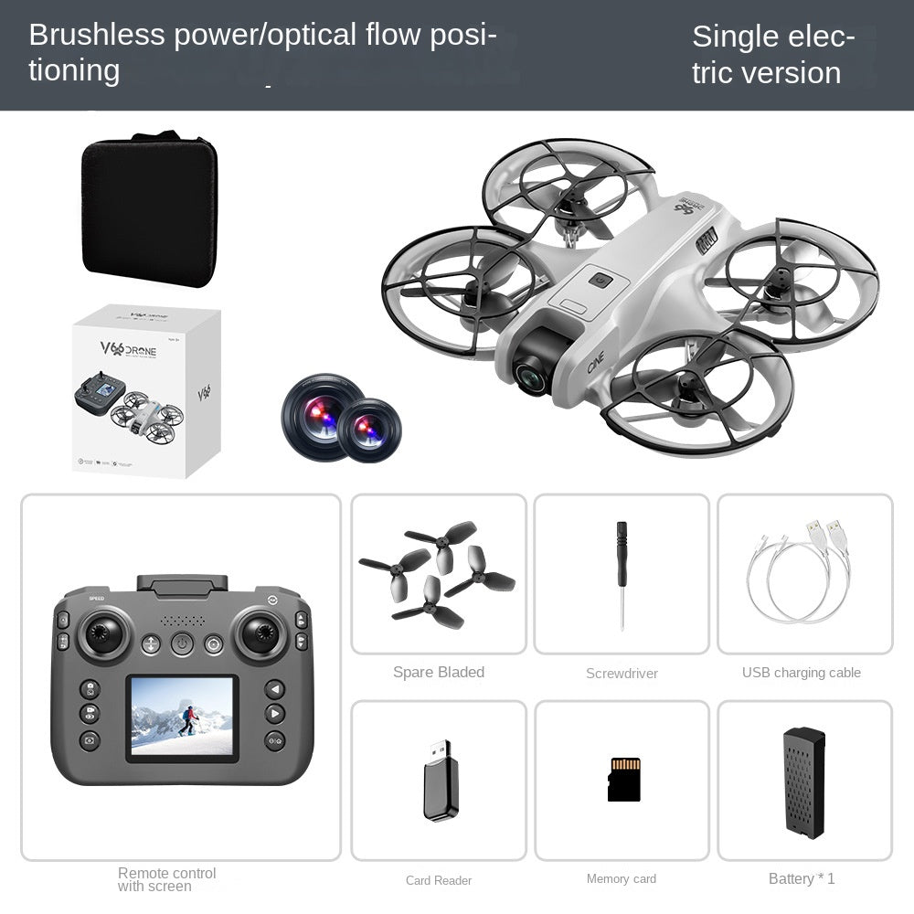 V666 Foldable Brushless Camera Drone with Optical Flow Hover