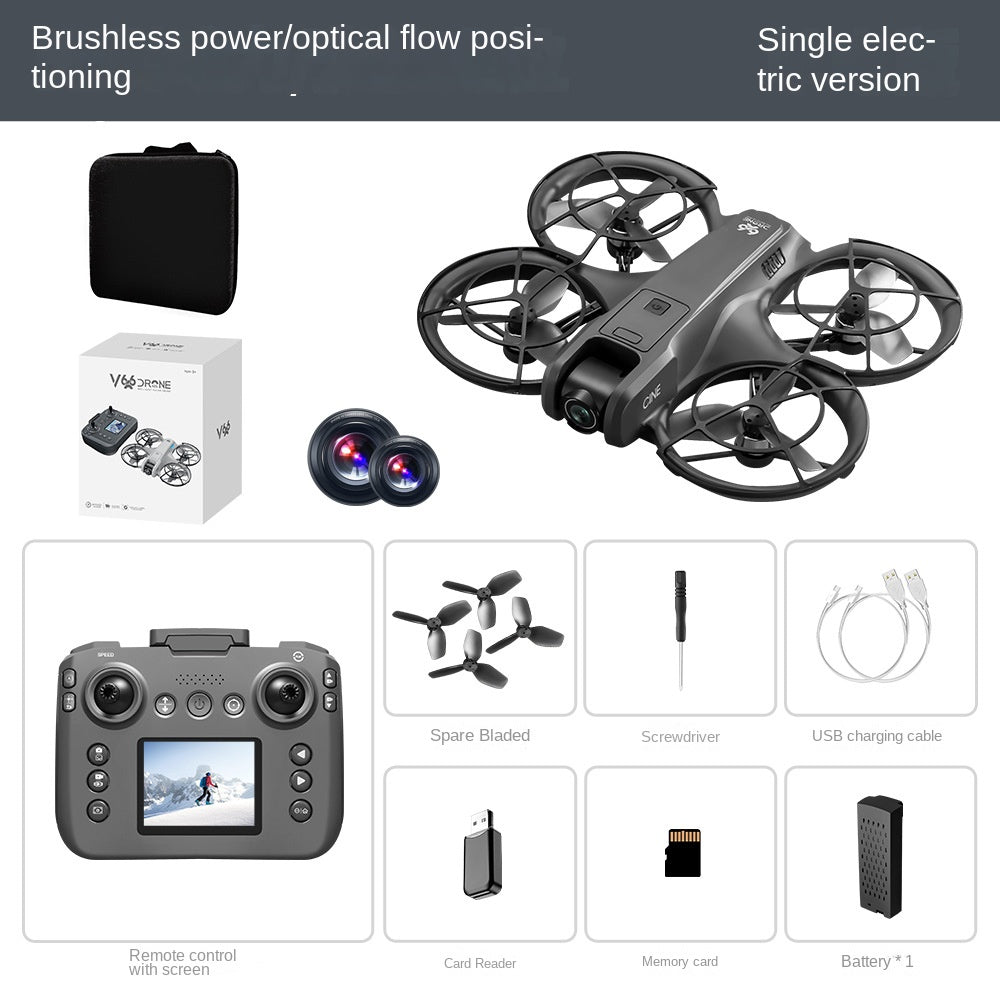 V666 Foldable Brushless Camera Drone with Optical Flow Hover