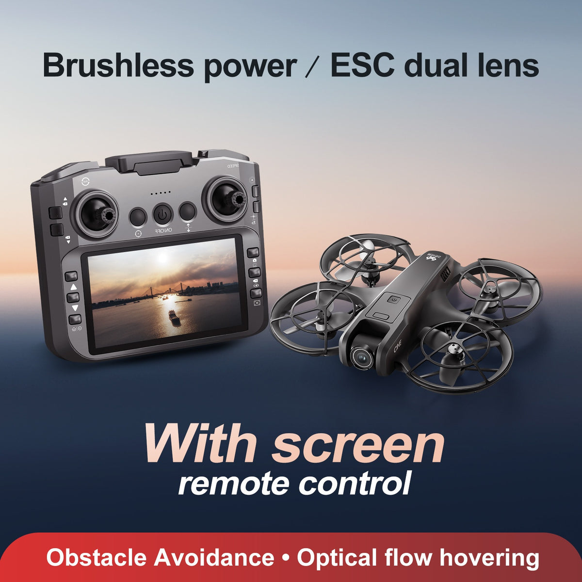 V666 Foldable Brushless Camera Drone with Optical Flow Hover