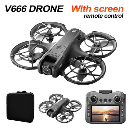 V666 Foldable Brushless Camera Drone with Optical Flow Hover