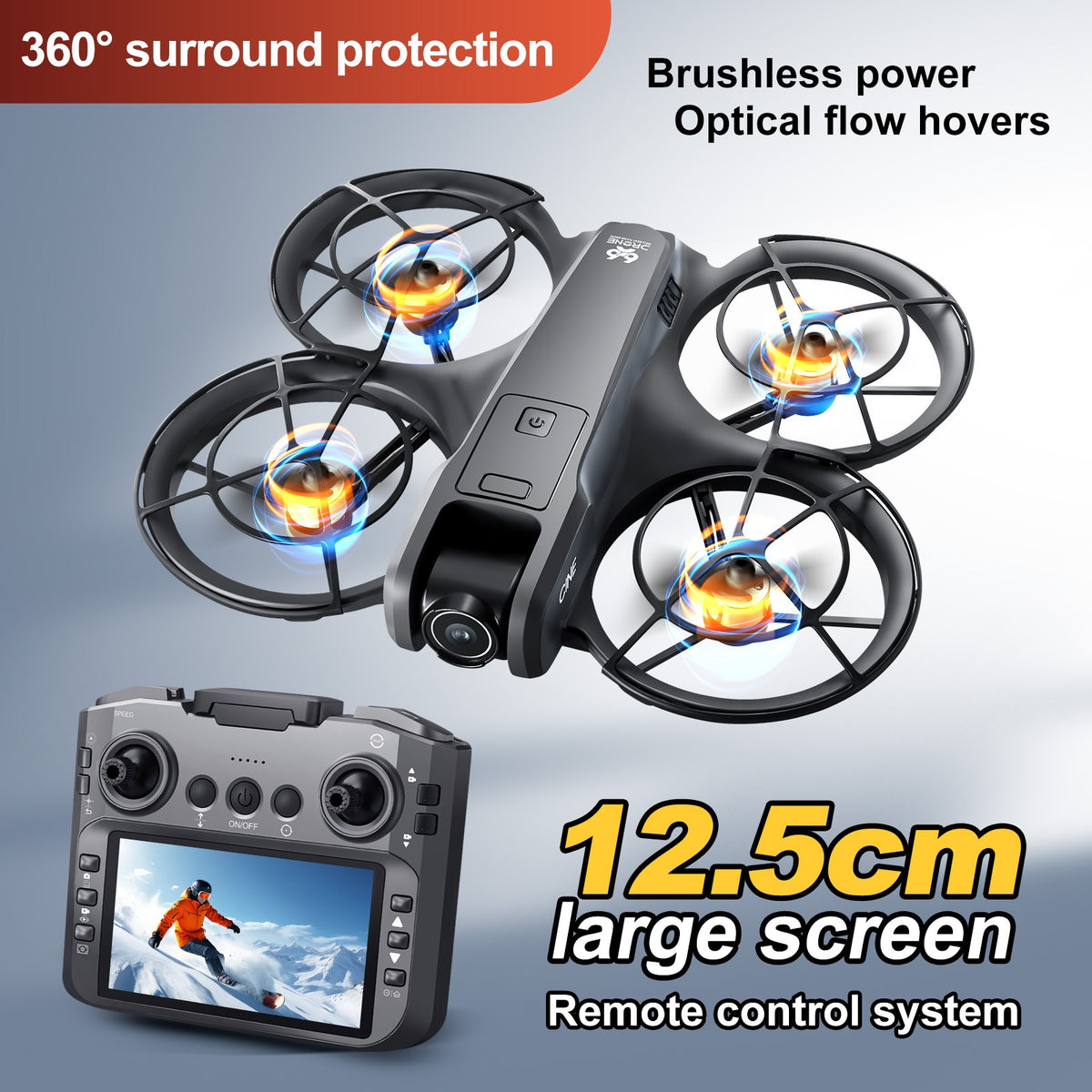 V666 Foldable Brushless Camera Drone with Optical Flow Hover
